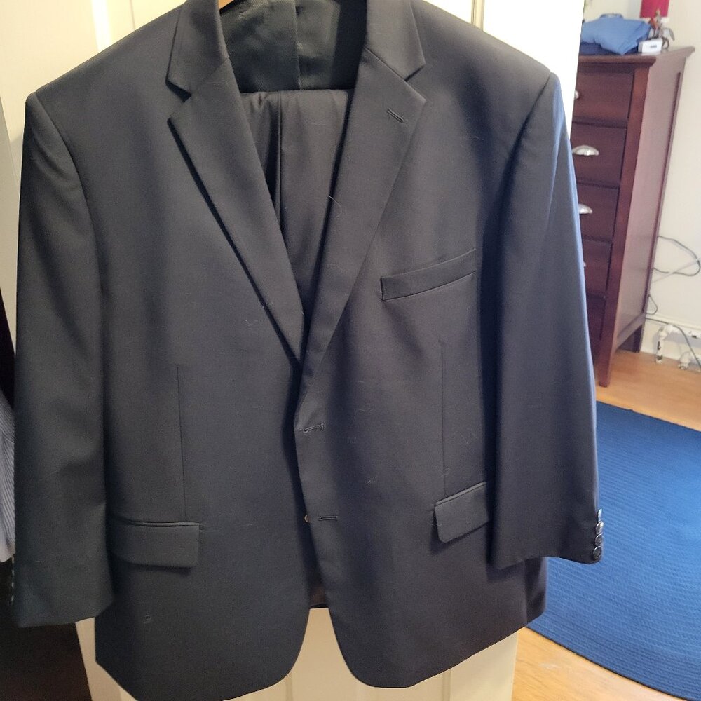 Dark gray suit